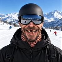 Funny Old Man Face Ski Mask – Realistic 3D Balaclava